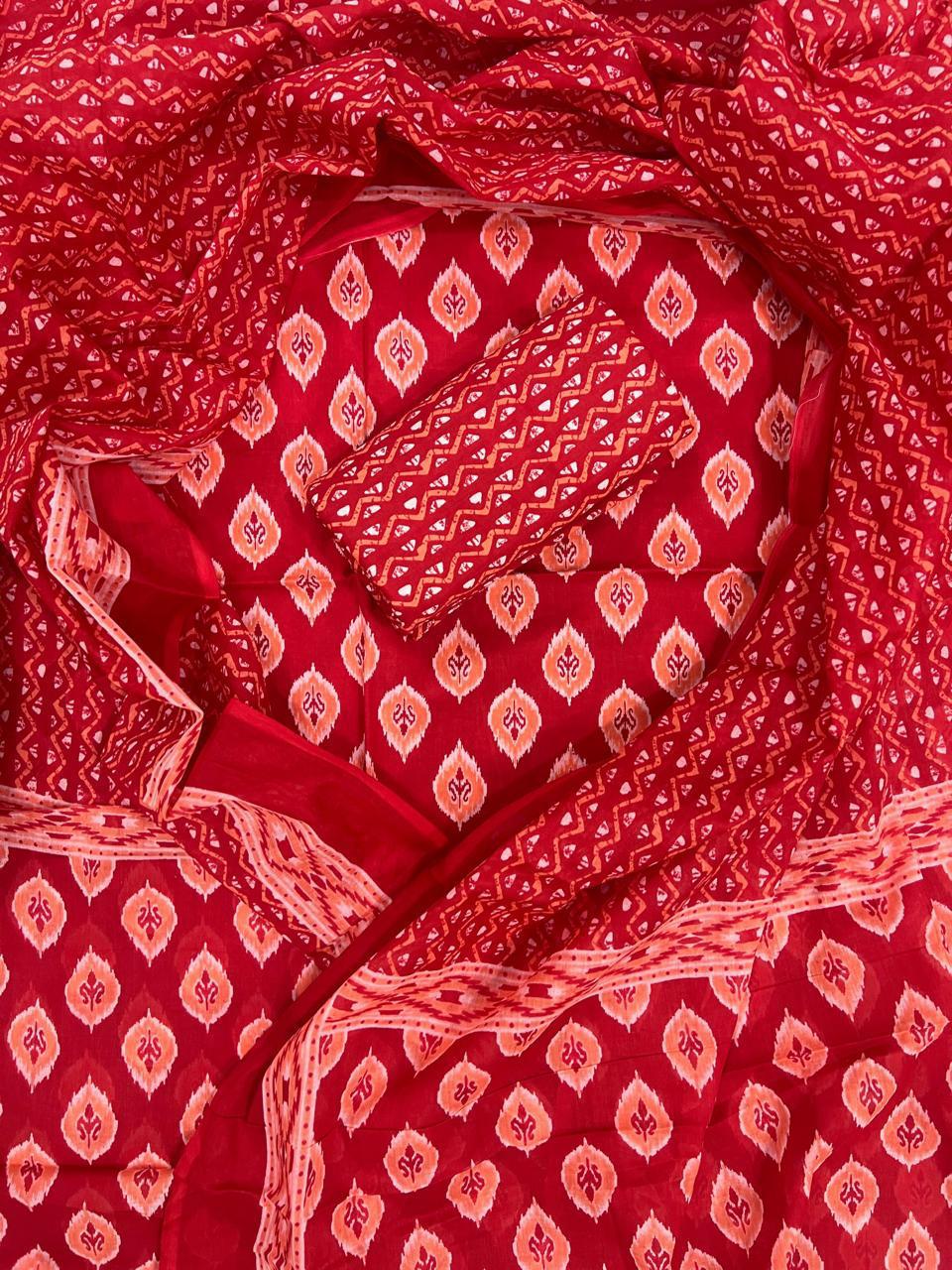 Hand block printed suit 